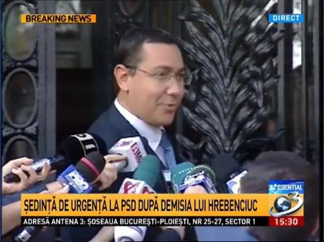 Ponta, &icirc;nainte de şedinţa PSD: Facem un pic de ordine şi disciplină