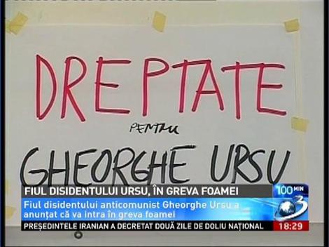 Protest extrem: Fiul disidentului Ursu, în greva foamei