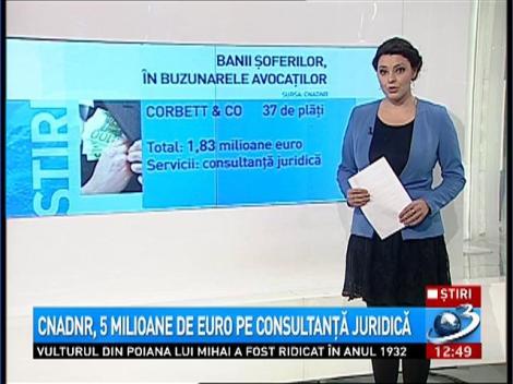 CNADNR, 5 milioane de euro pe consultanţă juridică