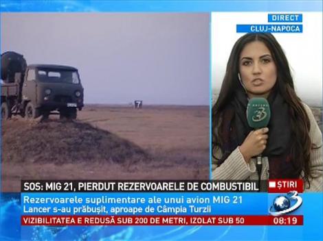 Rezervoarele suplimentare ale unui MIG21 Lancer s-au desprins &icirc;n timpul unui zbor de antrenament