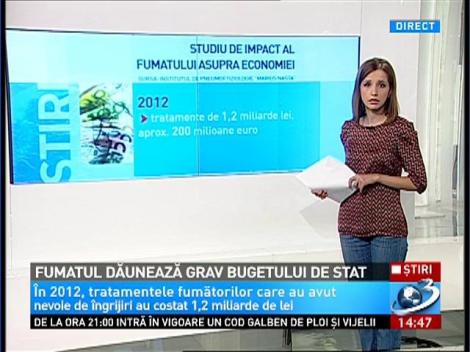 Fumatul dăunează grav bugetului de stat