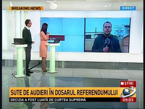 Peste 100 de oameni, martori în procesul referendumului din 2012, aduşi la audieri