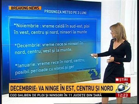 Prognoza meteorologilor pentru sărbătorile de iarnă