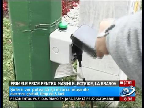 Primele prize electrice pentru maşini la Braşov