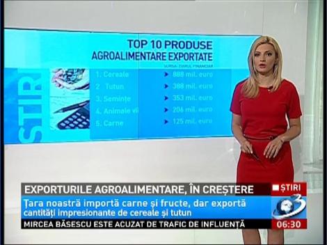 Exporturile agroalimentare, în creștere