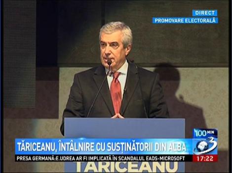 Tăriceanu, &icirc;nt&acirc;lnire cu susţinătorii din Alba