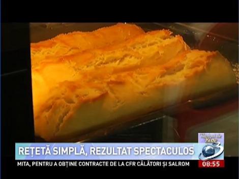 Reţeta simplă, rezultat spectaculos: baghete franţuzeşti