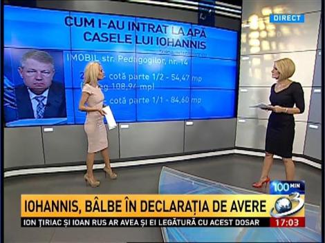 100 de Minute: Iohannis, b&acirc;lbe &icirc;n declaraţia de avere