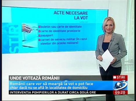 Cum şi unde puteţi vota