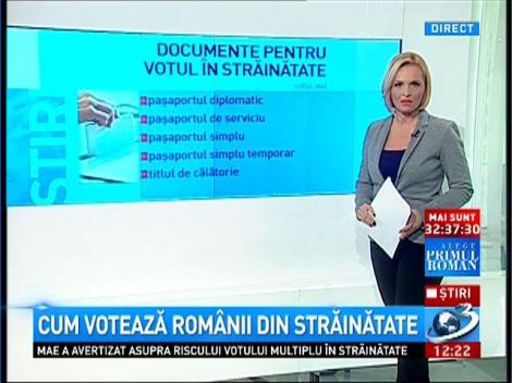 Cum votează rom&acirc;nii din străinătate