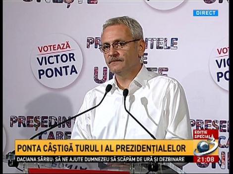 Liviu Dragnea: Cred că Victor Ponta va fi preşedintele României