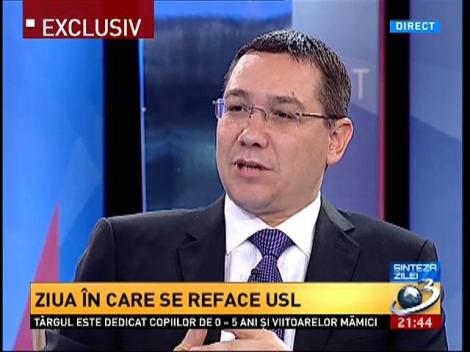 Victor Ponta: Cei care au făcut parte din echipa lui Băsescu, s-au regrupat în jurul lui Iohannis