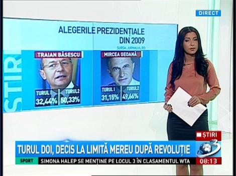 Cum se poate răsturna situaţia în turul doi. Alegerile de după Revoluţie demonstrează acest lucru