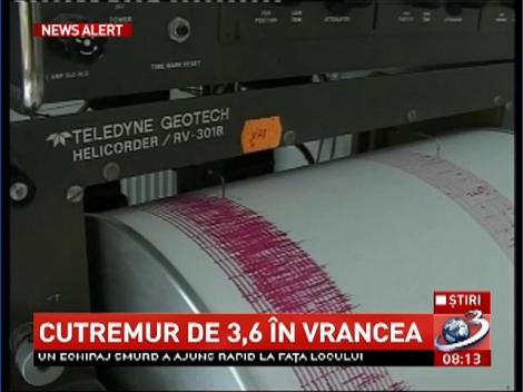 Cutremur de 3,6 în Vrancea