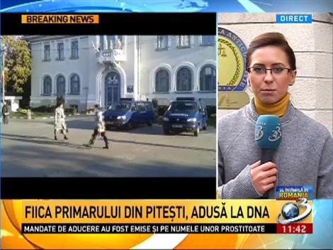 Fiica primarului din Piteşti, adusă la DNA