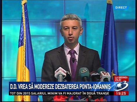 Dan Diaconescu vrea să modereze dezbaterea Ponta - Iohannis