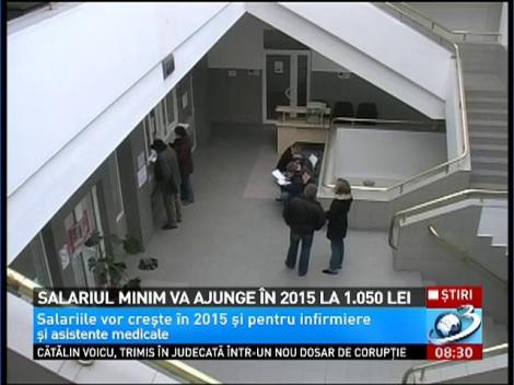 Salariu minim va ajunge &icirc;n 2015 la 1.050 de lei