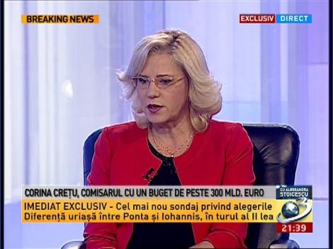 Corina Cretu: Pentru nevoile Romaniei, niciodata nu vor fi suficienti bani pentru a ajunge si a prinde din urma statele dezvoltate