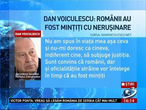 Dan Voiculescu: Romanii, mintiti de Basescu, Udrea si Macovei