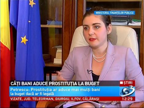 Ministrul Finanţelor este de acord cu legalizarea prostituţiei: „Orice ban în plus la buget contează”