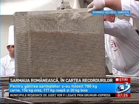 Sarmaua rom&acirc;nească, Cartea Recordurilor