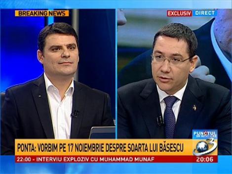 Victor Ponta, la Punctul de &Icirc;nt&acirc;lnire: Duminica viitoare nu-l mai avem preşedinte pe Băsescu, asta este sigur