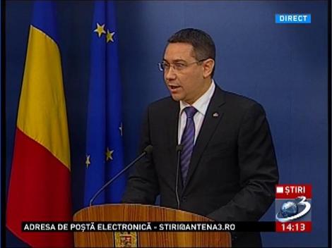 Victor Ponta: Alegerile s-au desfăşurat ireproşabil pe teritoriul României. Propunerea pentru noul ministru de Externe este Teodor Meleşcanu