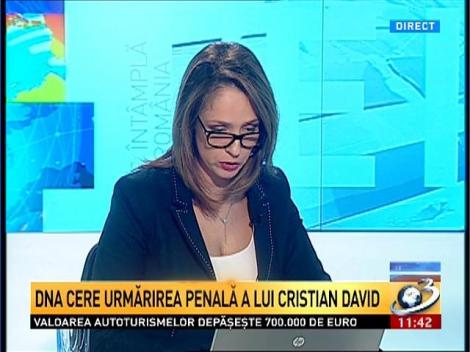 DNA cere urmărirea penală faţă de fostul ministru Cristian David