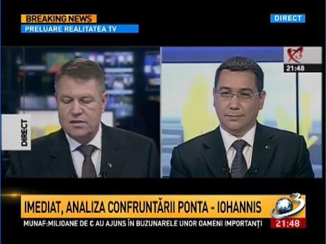 Confruntarea Iohannis-Ponta! Cum răspund cei doi la întrebările pe care şi le-au adresat