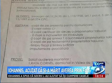 100 de Minute: Iohannis, acuzat că şi-a mărit averea prin fals