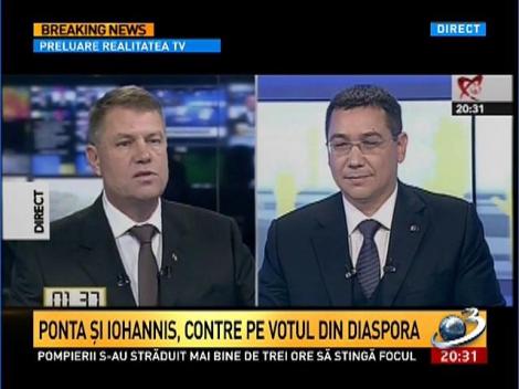 Ponta şi Iohannis, contre pe votul din diaspora