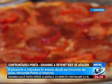 Pizza Ponta şi Pizza Iohannis. Cu asta îşi aşteaptă clienţii o pizzerie din Craiova. Ce le deosebeşte