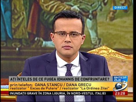 Oana Stancu şi Dana Grecu, analiză asupra confruntării Ponta-Iohannis