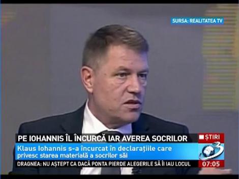 Iohannis, &icirc;ncurcat de averea familiei