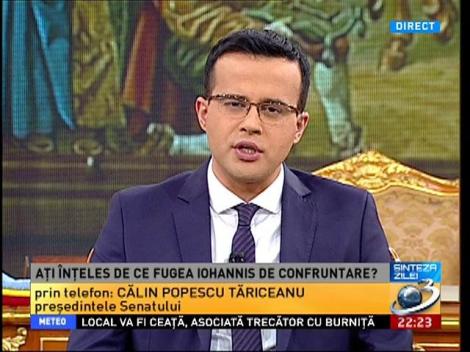 Călin Popescu Tăriceanu: Voi &icirc;ncerca să fiu obiectiv! Dezbaterea &icirc;n final mi s-a părut foarte dezechilibrată