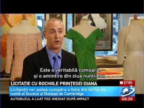 Rochiile Prinţesei Diana au fost scoase la licitaţie