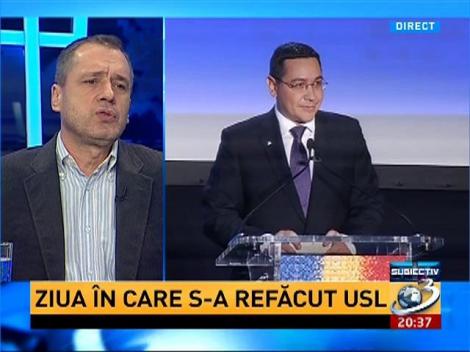 Mugur Ciuvică:  Ideea că USL-ul s-a construit doar &icirc;mpotriva lui Băsescu, nu este adevărată
