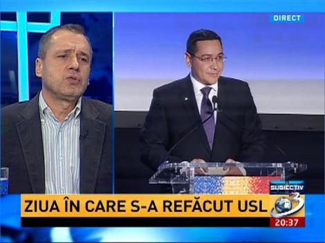 Mugur Ciuvică:  Ideea că USL-ul s-a construit doar împotriva lui Băsescu, nu este adevărată