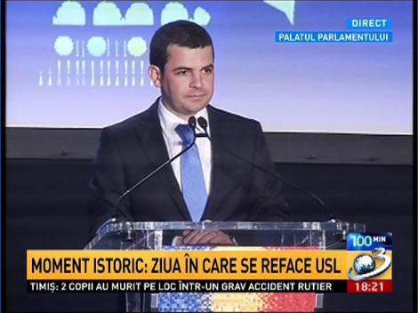 Daniel Constantin: USL reprezintă simbolul de luptă &icirc;mpotriva unui regim care s-a instalat &icirc;n Rom&acirc;nia