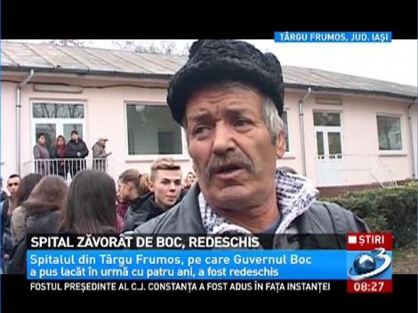 Spital zăvorât de Boc, redeschis