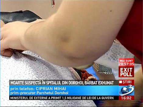 Procurorii dorohoieni au decis exhumarea unui cadavru, după apariţia unor suspiciuni de malpraxis