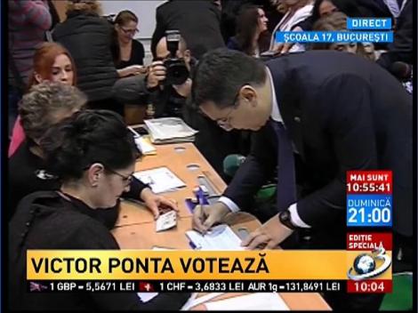 Victor Ponta: Am votat pentru ca toţi copiii să poată să &icirc;nveţe, să aibă un viitor in Rom&acirc;nia