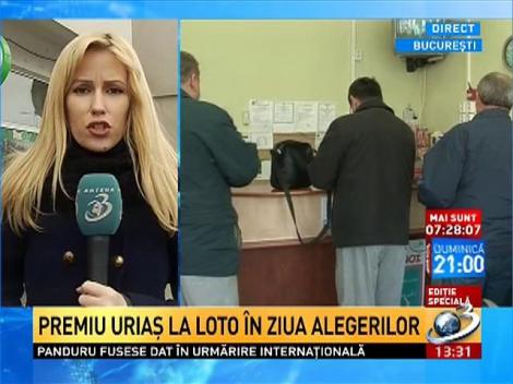 Premiu uriaş la Loto în ziua alegerilor