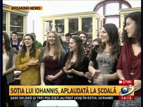 Soţia lui Iohannis, aplaudată la şcoală