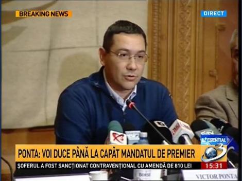 Prima reacţie a lui Ponta după rezultatele oficiale