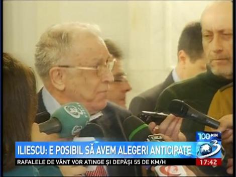 Iliescu: Este posibil să avem alegri anticipate