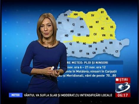 Prognoza meteo 20 noiembrie 2014