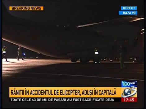 Răniţii accidentului de elicopter, aduşi &icirc;n Capitală