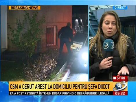 CSM a cerut arest la domiciliu pentru şefa DIICOT