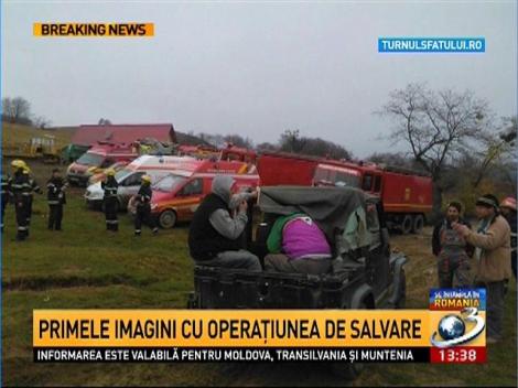 Primele imagini cu operaţiunea de salvare